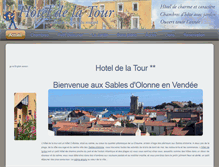 Tablet Screenshot of hotel-lessablesdolonne.com